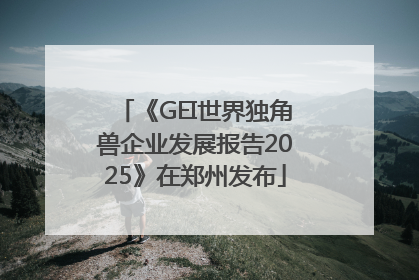《GEI世界独角兽企业发展报告2025》在郑州发布