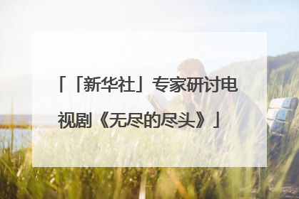 「新华社」专家研讨电视剧《无尽的尽头》