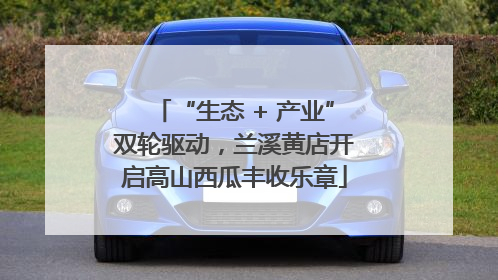 “生态 + 产业”双轮驱动，兰溪黄店开启高山西瓜丰收乐章