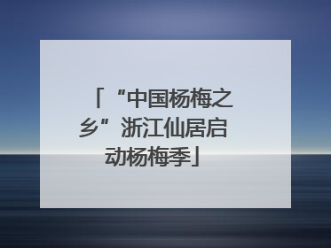 “中国杨梅之乡”浙江仙居启动杨梅季