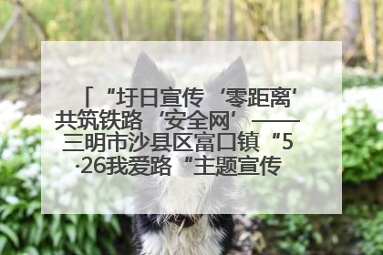 “圩日宣传‘零距离’共筑铁路‘安全网’——三明市沙县区富口镇“5·26我爱路“主题宣传活动成效显著