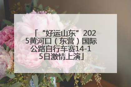 “好运山东”2025黄河口（东营）国际公路自行车赛14-15日激情上演