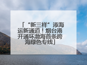 “新三样”添海运新通道！烟台港开通环渤海首条跨海绿色专线