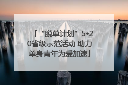 “脱单计划”5•20省级示范活动 助力单身青年为爱加速