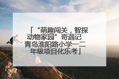 “萌趣闯关，智探动物家园”奇遇记 青岛淮阳路小学一二年级项目化乐考