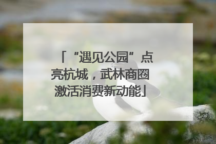 “遇见公园”点亮杭城，武林商圈激活消费新动能