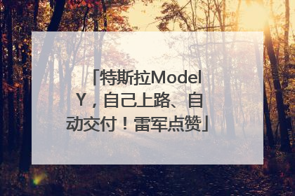 特斯拉Model Y，自己上路、自动交付！雷军点赞