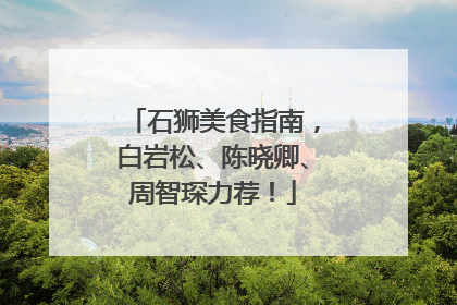 石狮美食指南，白岩松、陈晓卿、周智琛力荐！