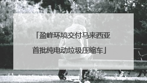 盈峰环境交付马来西亚首批纯电动垃圾压缩车