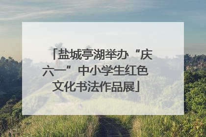 盐城亭湖举办“庆六一”中小学生红色文化书法作品展