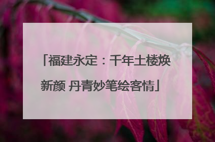 福建永定：千年土楼焕新颜 丹青妙笔绘客情