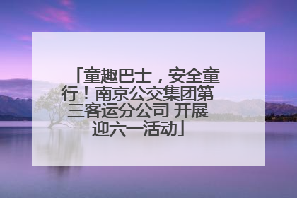 童趣巴士，安全童行！南京公交集团第三客运分公司 开展迎六一活动