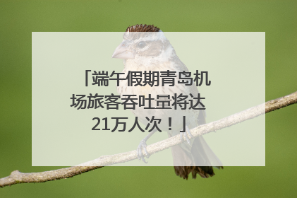 端午假期青岛机场旅客吞吐量将达21万人次！