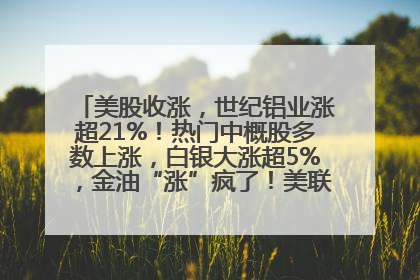 美股收涨，世纪铝业涨超21%！热门中概股多数上涨，白银大涨超5%，金油“涨”疯了！美联储官员最新表态