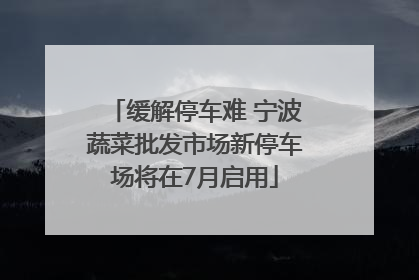 缓解停车难 宁波蔬菜批发市场新停车场将在7月启用