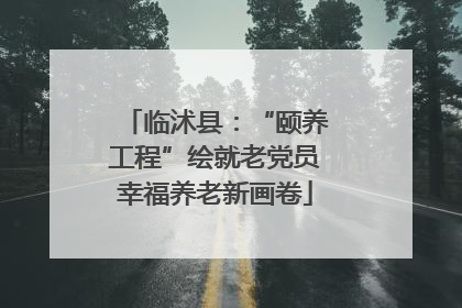 临沭县：“颐养工程”绘就老党员幸福养老新画卷