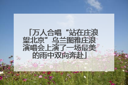 万人合唱“站在庄浪望北京”乌兰图雅庄浪演唱会上演了一场最美的雨中双向奔赴