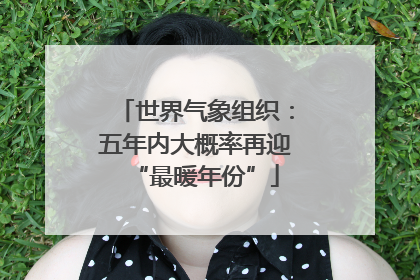 世界气象组织：五年内大概率再迎“最暖年份”