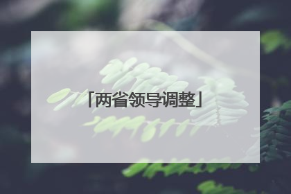 两省领导调整