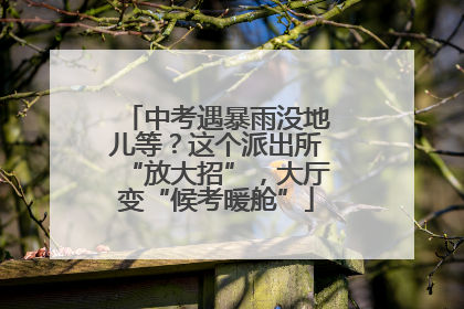 中考遇暴雨没地儿等？这个派出所“放大招”，大厅变“候考暖舱”
