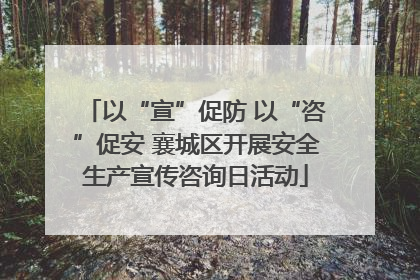 以“宣”促防 以“咨”促安 襄城区开展安全生产宣传咨询日活动