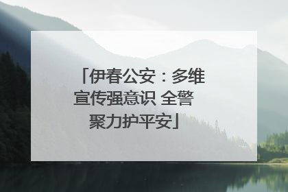 伊春公安：多维宣传强意识 全警聚力护平安