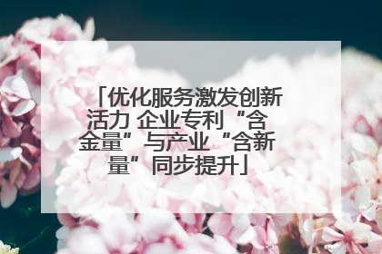 优化服务激发创新活力 企业专利“含金量”与产业“含新量”同步提升