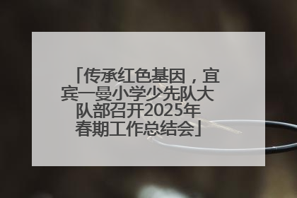 传承红色基因，宜宾一曼小学少先队大队部召开2025年春期工作总结会
