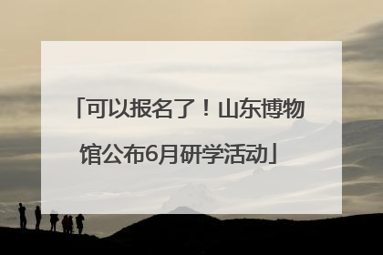 可以报名了！山东博物馆公布6月研学活动