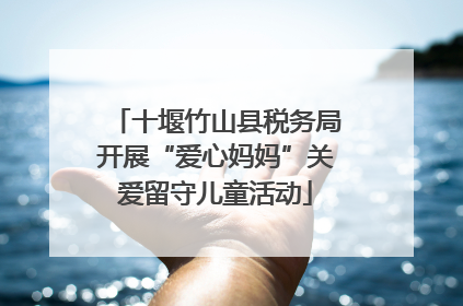 十堰竹山县税务局开展“爱心妈妈”关爱留守儿童活动