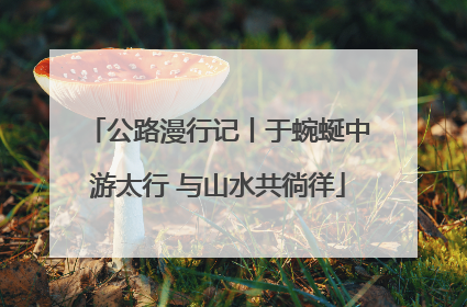 公路漫行记丨于蜿蜒中游太行 与山水共徜徉