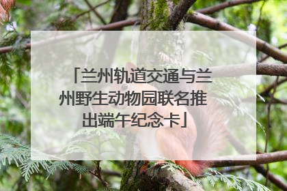 兰州轨道交通与兰州野生动物园联名推出端午纪念卡
