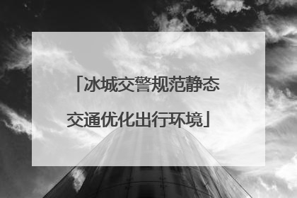 冰城交警规范静态交通优化出行环境