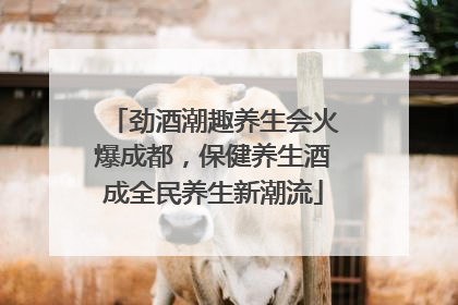 劲酒潮趣养生会火爆成都，保健养生酒成全民养生新潮流