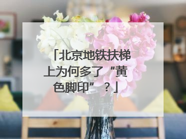 北京地铁扶梯上为何多了“黄色脚印”？