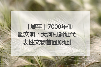 城事｜7000年仰韶文明：大河村遗址代表性文物首回原址