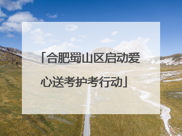 合肥蜀山区启动爱心送考护考行动