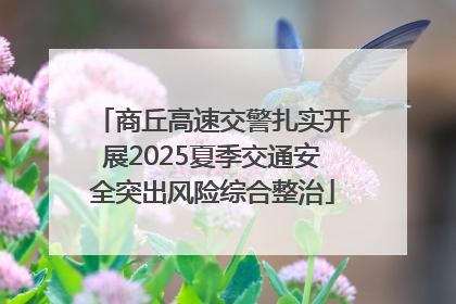 商丘高速交警扎实开展2025夏季交通安全突出风险综合整治