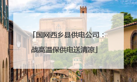 国网西乡县供电公司：战高温保供电送清凉