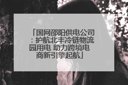 国网邵阳供电公司：护航北丰冷链物流园用电 助力跨境电商新引擎起航