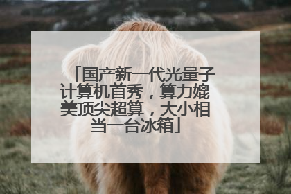 国产新一代光量子计算机首秀，算力媲美顶尖超算，大小相当一台冰箱