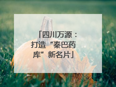 四川万源：打造“秦巴药库”新名片