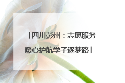 四川彭州：志愿服务暖心护航学子逐梦路