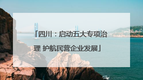 四川：启动五大专项治理 护航民营企业发展