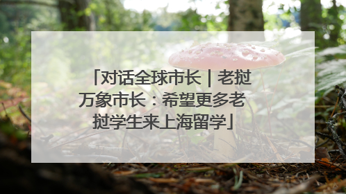 对话全球市长｜老挝万象市长：希望更多老挝学生来上海留学