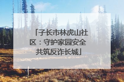 子长市林虎山社区：守护家园安全 共筑反诈长城