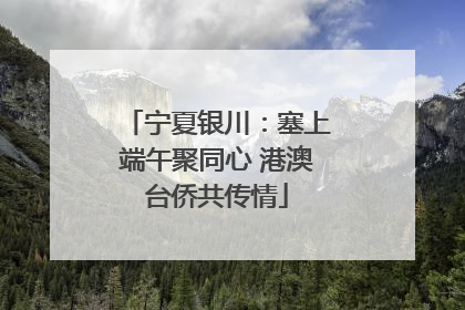 宁夏银川：塞上端午聚同心 港澳台侨共传情