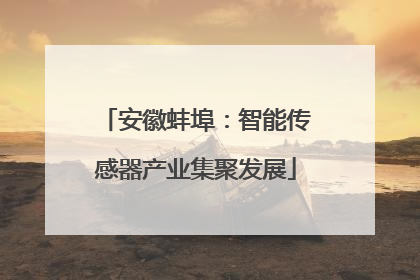 安徽蚌埠：智能传感器产业集聚发展