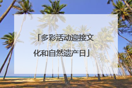 多彩活动迎接文化和自然遗产日