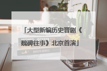 大型新编历史晋剧《魏碑往事》北京首演
